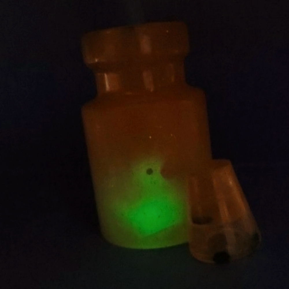 Handmade Glow-in-the-dark Rubber Ducky Wishing Jar